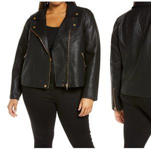 BLANKNYC Lifechanger Faux Leather Moto Jacket